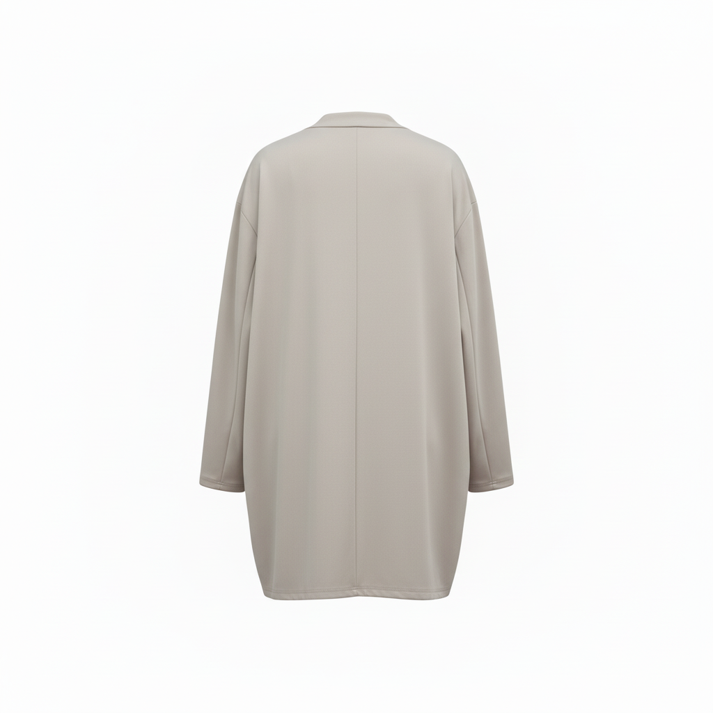 Elegancki, codzienny damski komplet dwuczęściowy z otwartym kardiganem