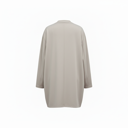 Elegancki, codzienny damski komplet dwuczęściowy z otwartym kardiganem